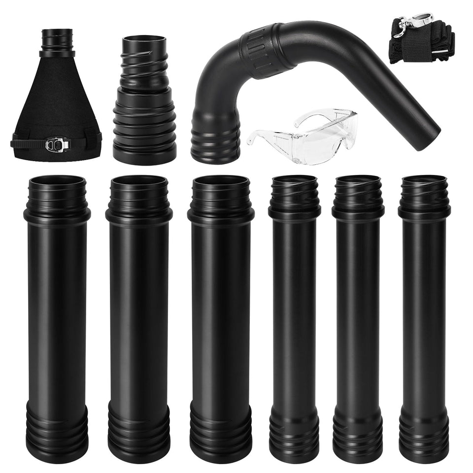Buzzlett upgraded universal gutter tool from the ground with adjustable adapter for easy cleaning.