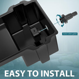 Buzzlett Waterfall Spillway pump-compatible setup with 800-2500 GPH range