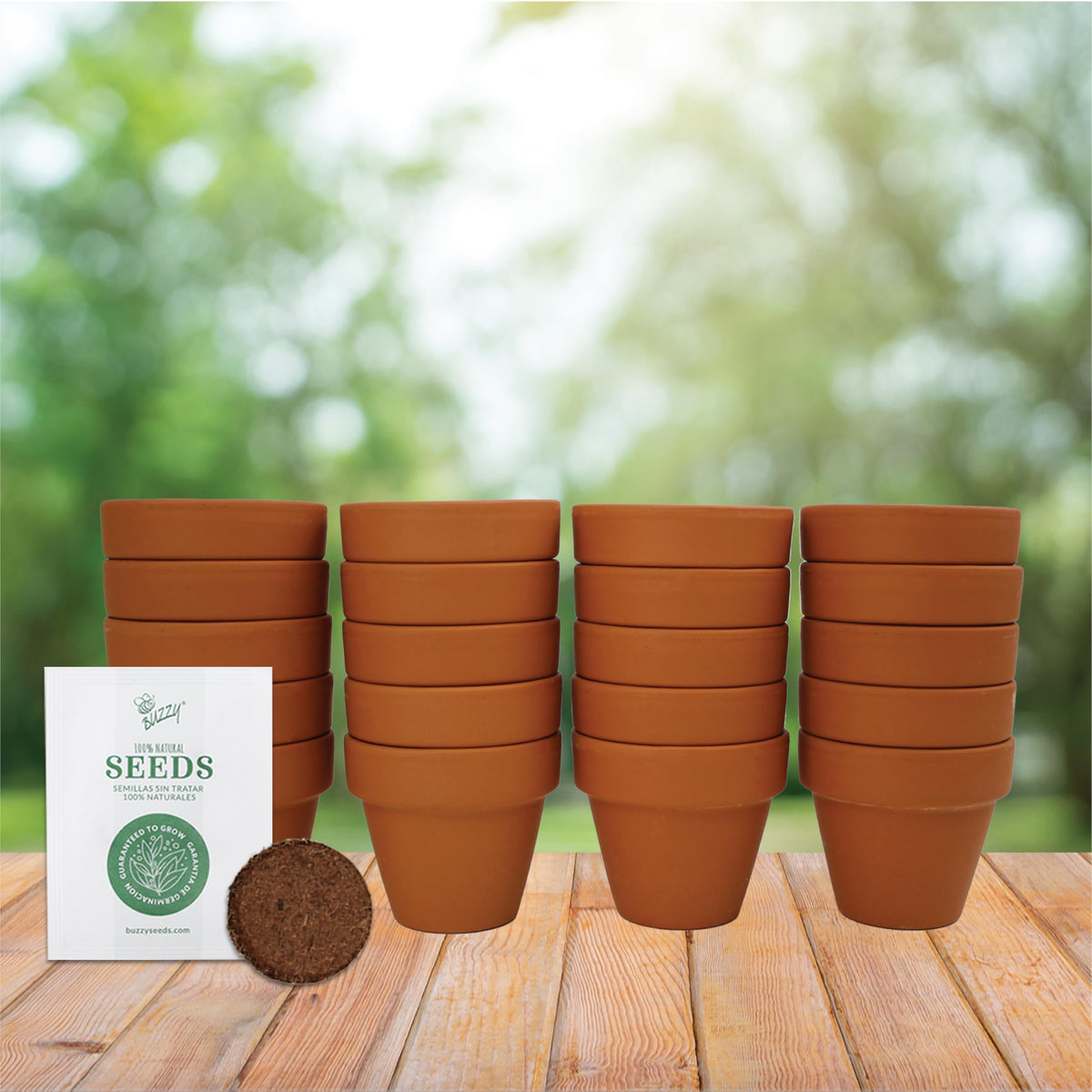 BUZZY coconut husk starter soil used for sustainable seed starting