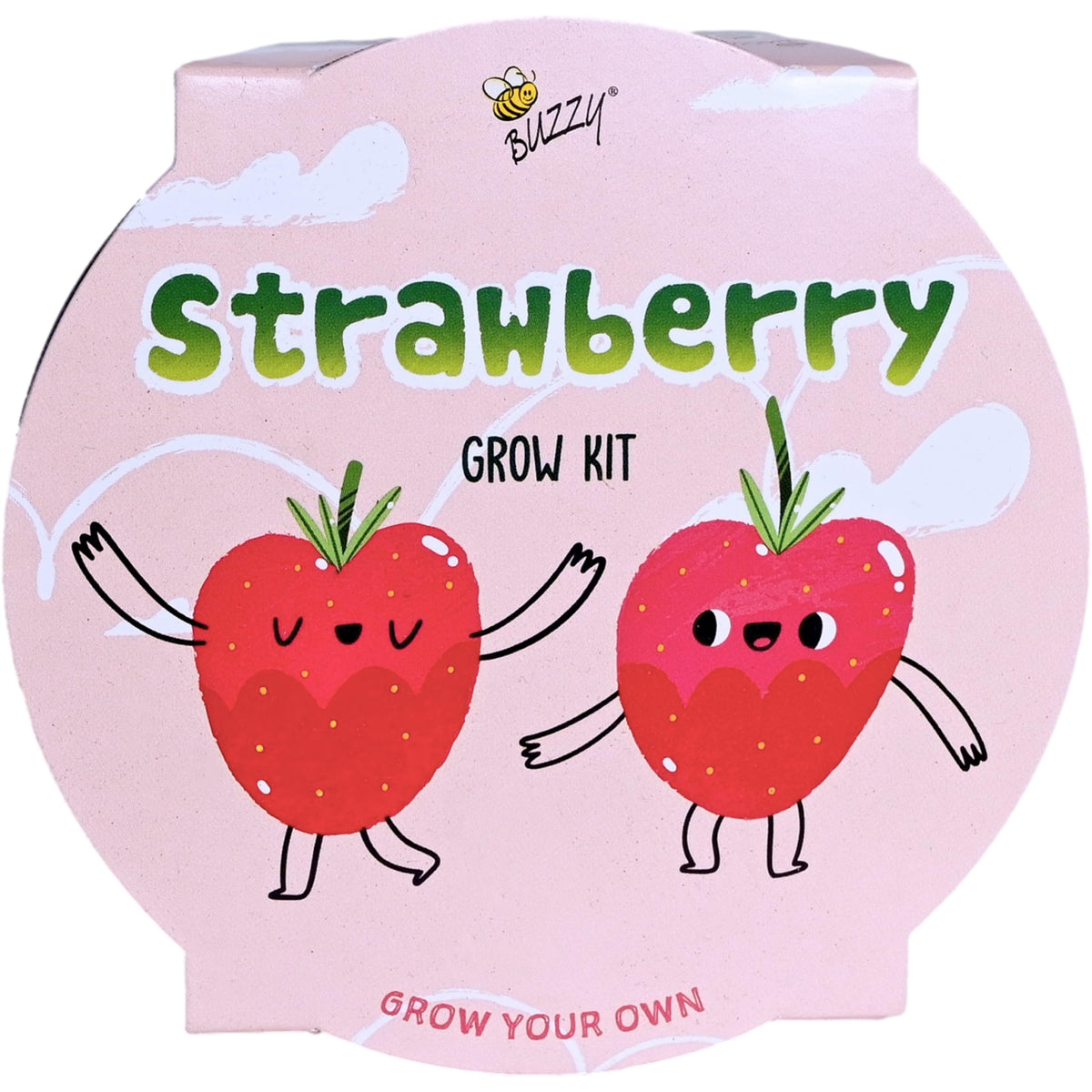 BUZZY Seeds strawberry leaves and flowers signaling upcoming harvest