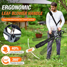 BVHAB Ergonomic Leaf Blower Handle 2.0 compatible with most EGO blowers for easy upgrade