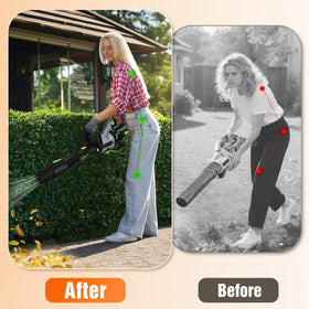 BVHAB Ergonomic Leaf Blower Handle 2.0 supports year-round tasks like drying and snow prep