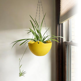 Bvrbaory hanging planter white for clean minimalist display and easy pairing.
