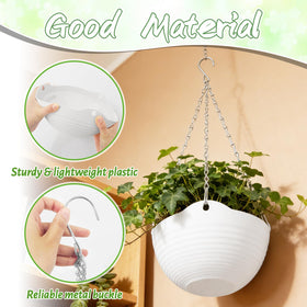 Bvrbaory hanging chain and hook highlight secure mounting for balcony or porch displays.