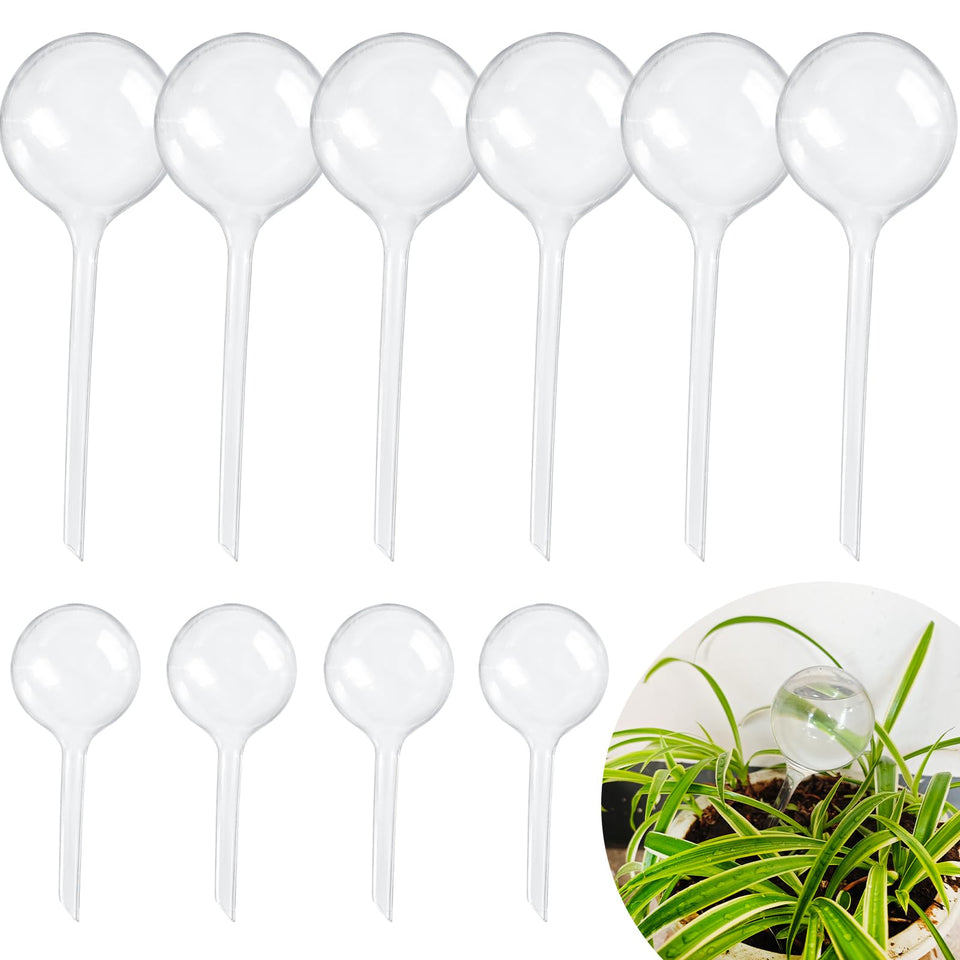 Bvrbaory plant watering globes 10-pack showing water level for easy refills