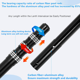 Bwrfoih lightweight carbon fiber pole reduces user fatigue.