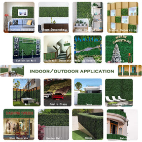 Bybeton boxwood wall panel realistic leaves enhance any garden space.