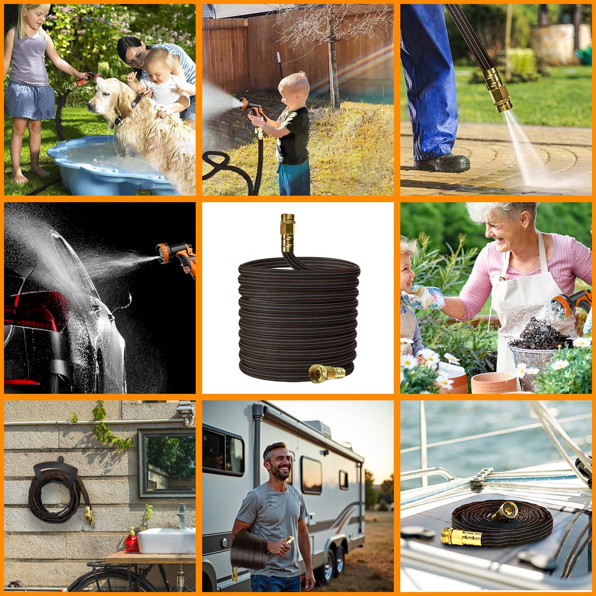 BYDA lightweight design supports quick watering around the yard and campsite.