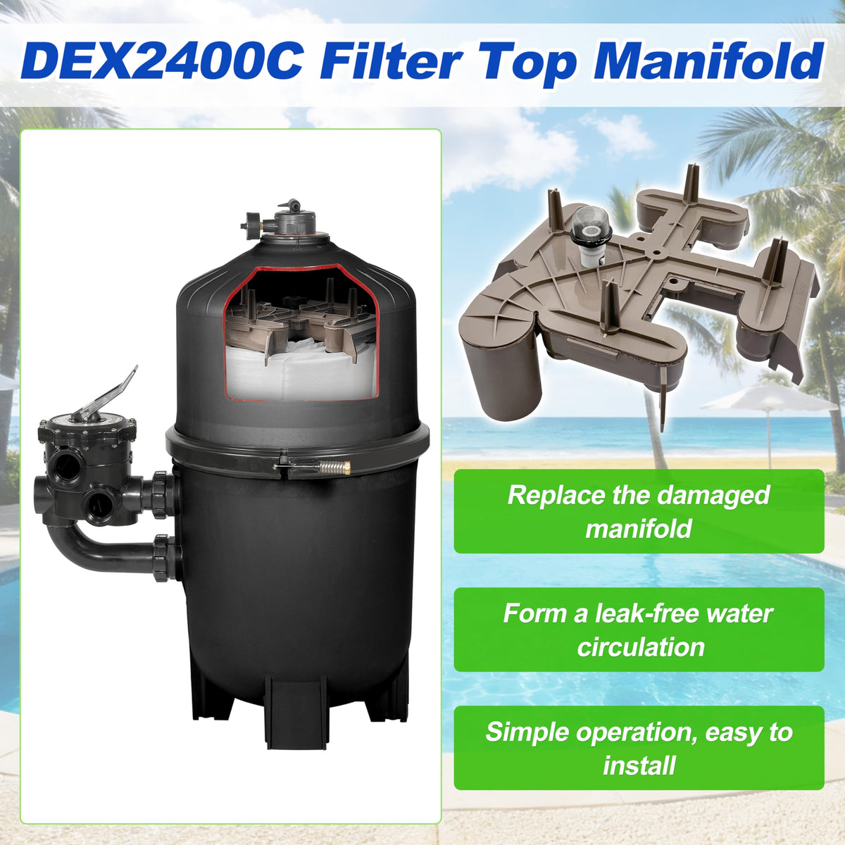 Byenins DEX2400C outlet-elbow-o-ring ensures proper seal during maintenance.