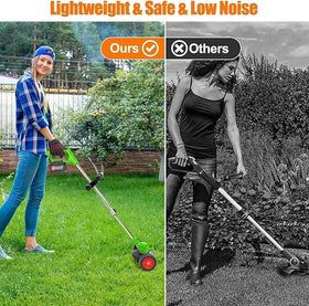 Byerba detachable wheels improve maneuverability on uneven lawns