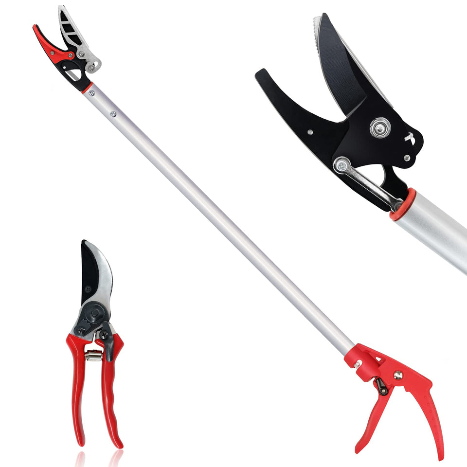 Byhagern 32-inch pruner with extended handle for easy overhead trimming.