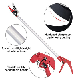 Byhagern lightweight aluminum handle reduces wrist fatigue during pruning.