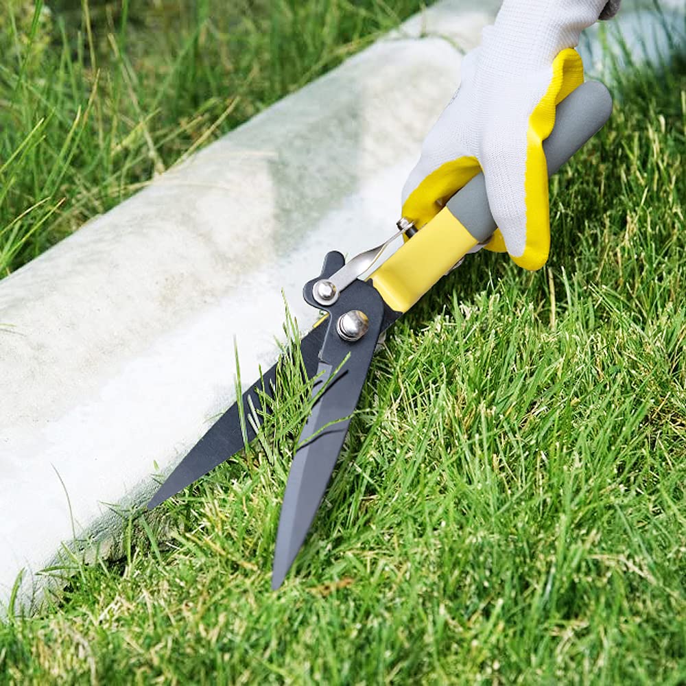 Byhagern Upgraded Grass Shears ideal for narrow spaces and edges.