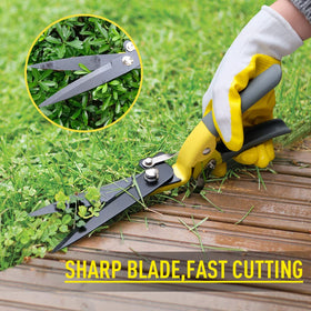 Byhagern Upgraded Grass Shears cut weeds and leaves cleanly.