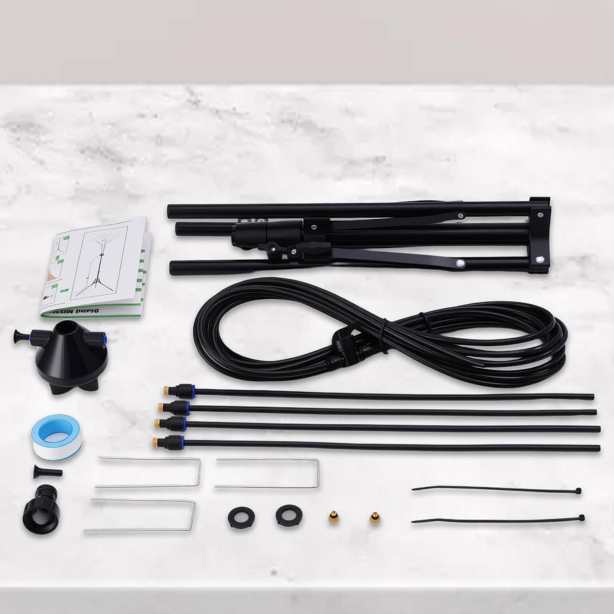BYIUA 26.5ft water supply line enables flexible placement.