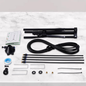 BYIUA 26.5ft water supply line enables flexible placement.