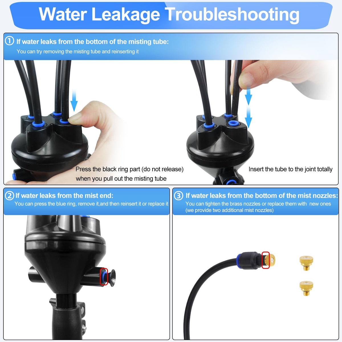 BYIUA four nozzle system delivers refreshing mist for gatherings and outdoor activities.