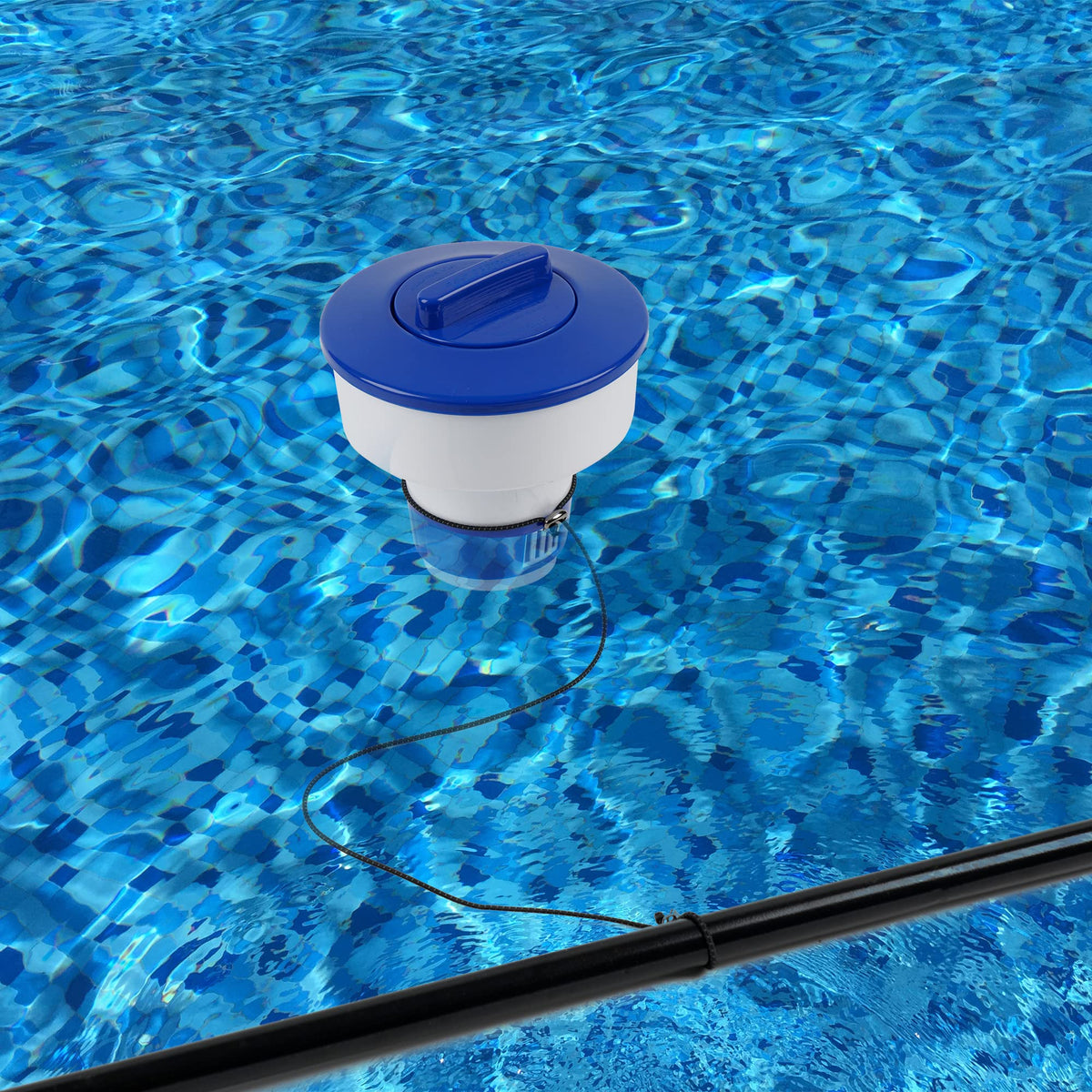 Bylion pool kit includes six leashes for multiple dispensers