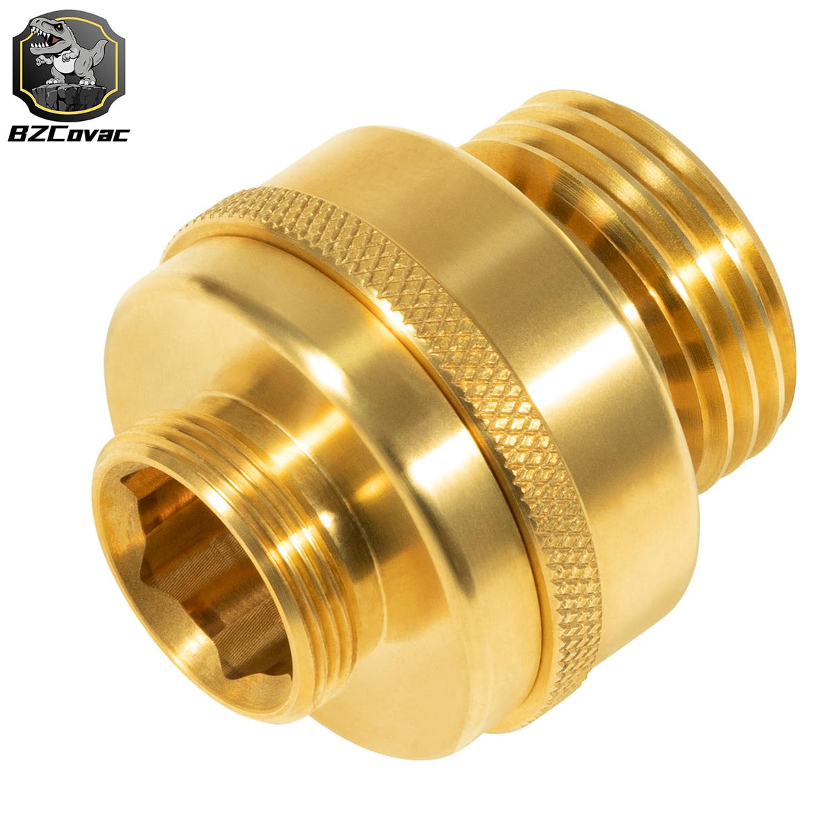Bzcovac 34HF brass vacuum breaker side profile showing durable construction