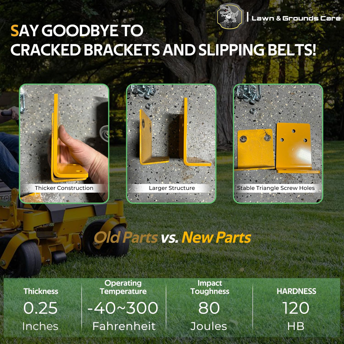 Bzcovac LS rear bracket features robust welds for longevity.