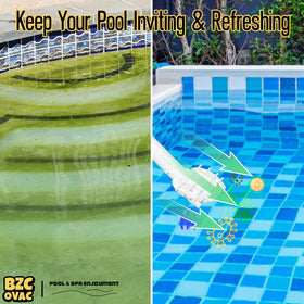 Bzcovac rust-free design prevents corrosion during pool use.