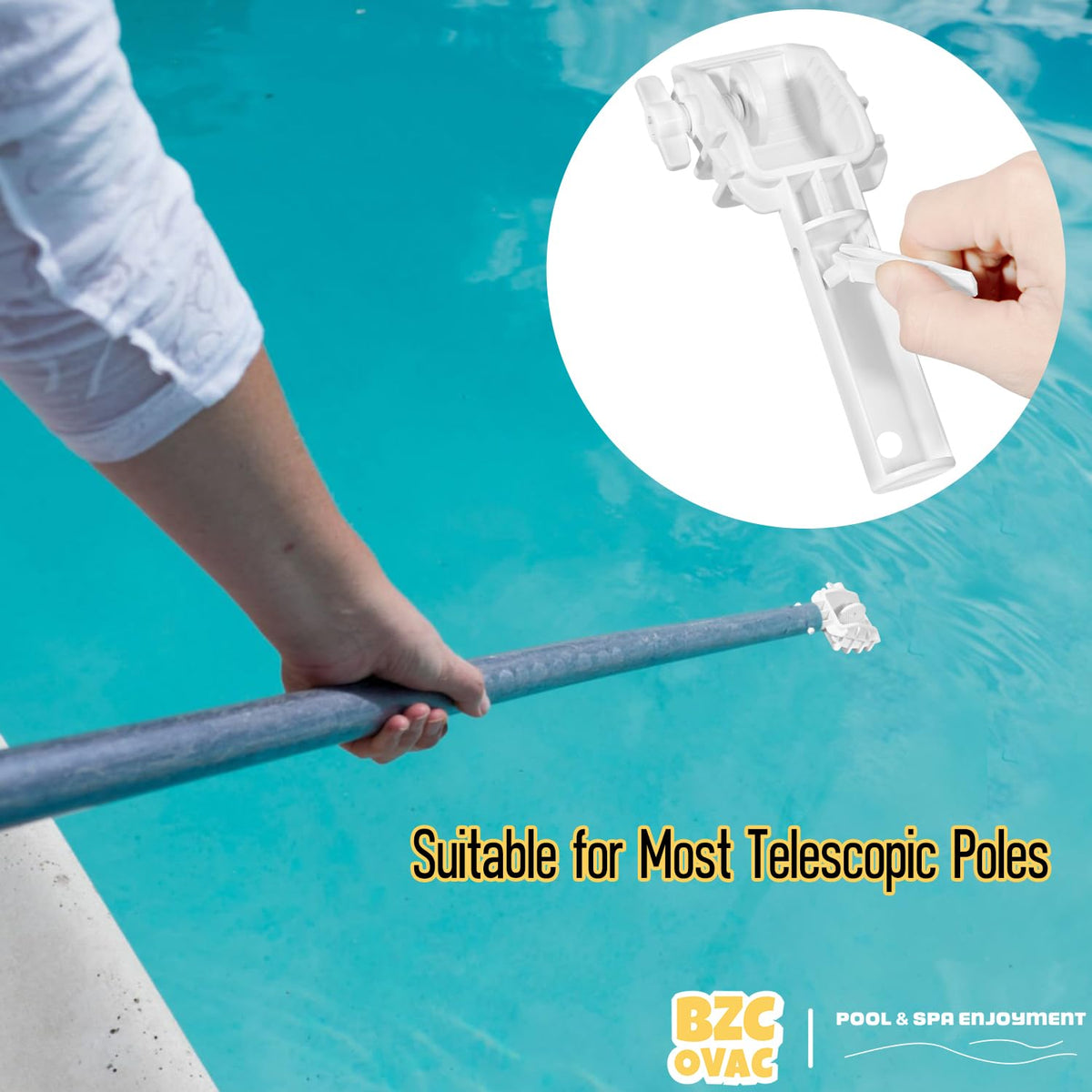 Bzcovac spike-and-screw mechanism secures discs reliably.
