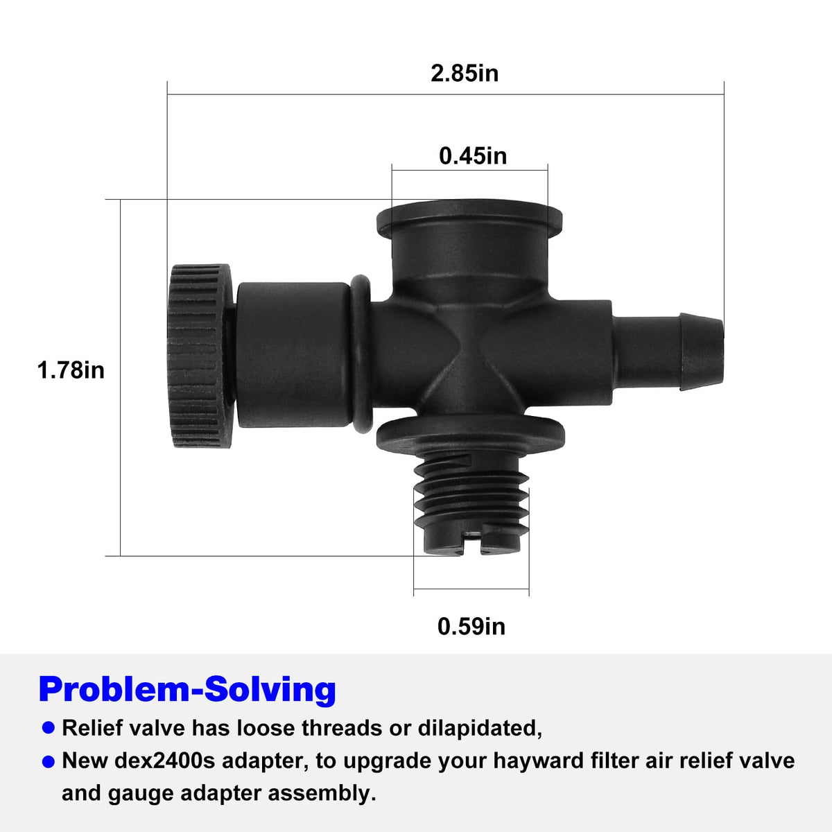 BZTT DEX2400S easy installation with rotating thread and O-ring seal