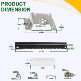 Bzumperyz 753-11064B CR12 included-bolts close-up ensures secure assembly