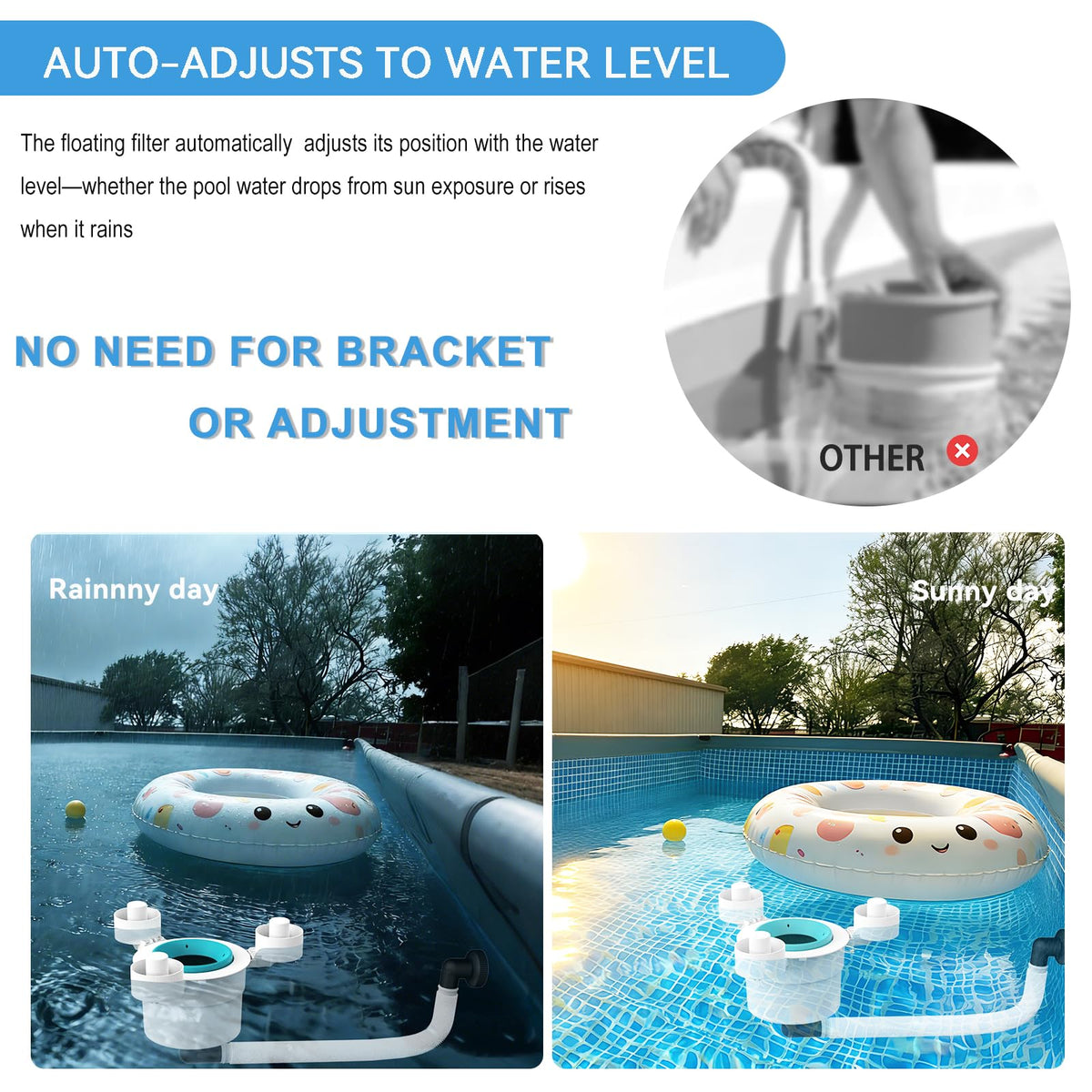 Bzyltrux skimmer shows tri-float design improving stability and coverage