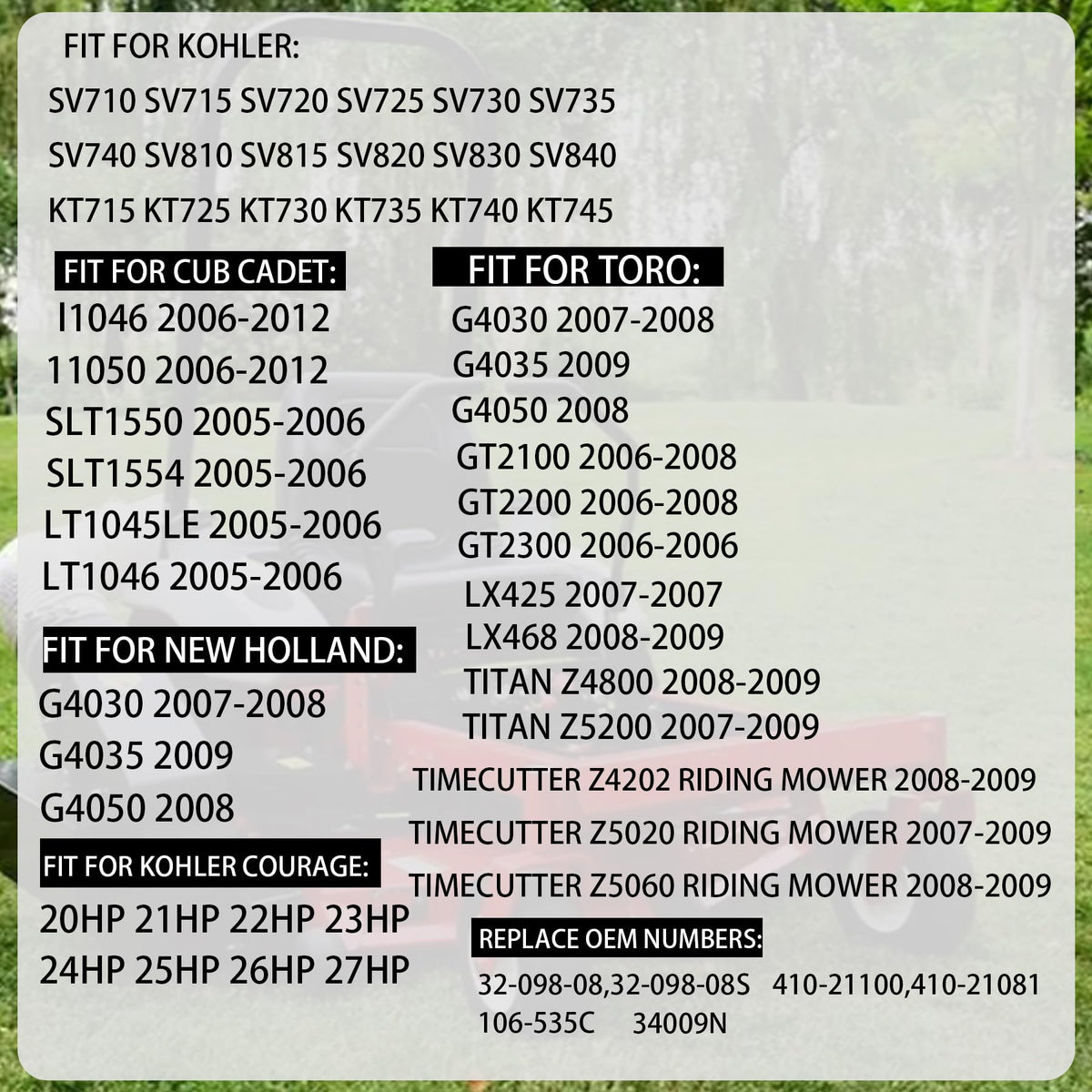 C CLINK Kohler starter 12V 250A supports reliable starts for Kohler engines.