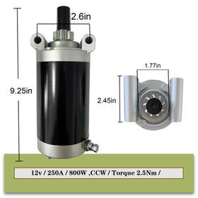 C CLINK Kohler starter aluminum shell provides moisture resistance for damp conditions.