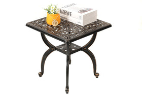 C/G Patio Casa lattice shelf enhances decorative display and storage options