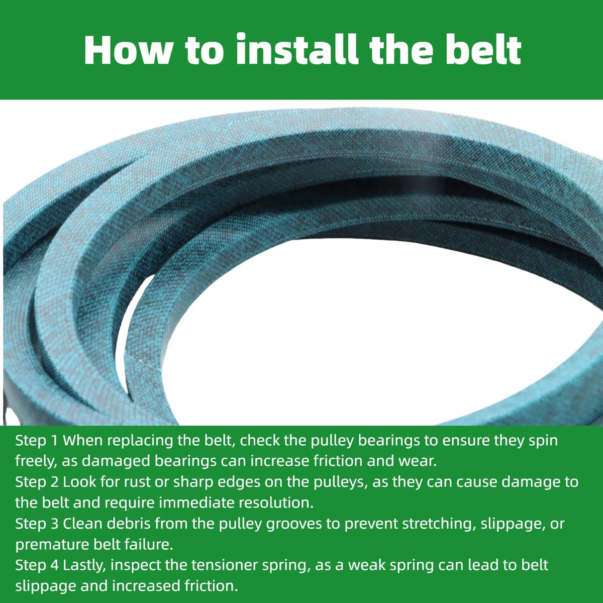 C-YONG deck belt aramid for Z255, built to resist wear in frequent use.