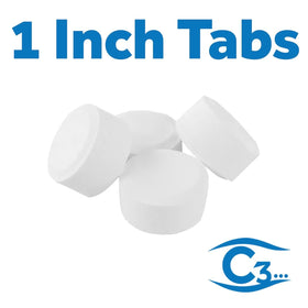 C3 tablets in a floating feeder provide convenient weekly pool chlorination
