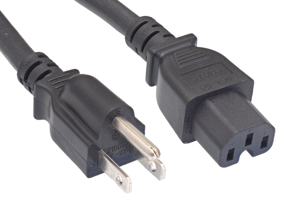 Cablelera North American power cord C15 to IEC320, compatible with C14/C16 in data centers.