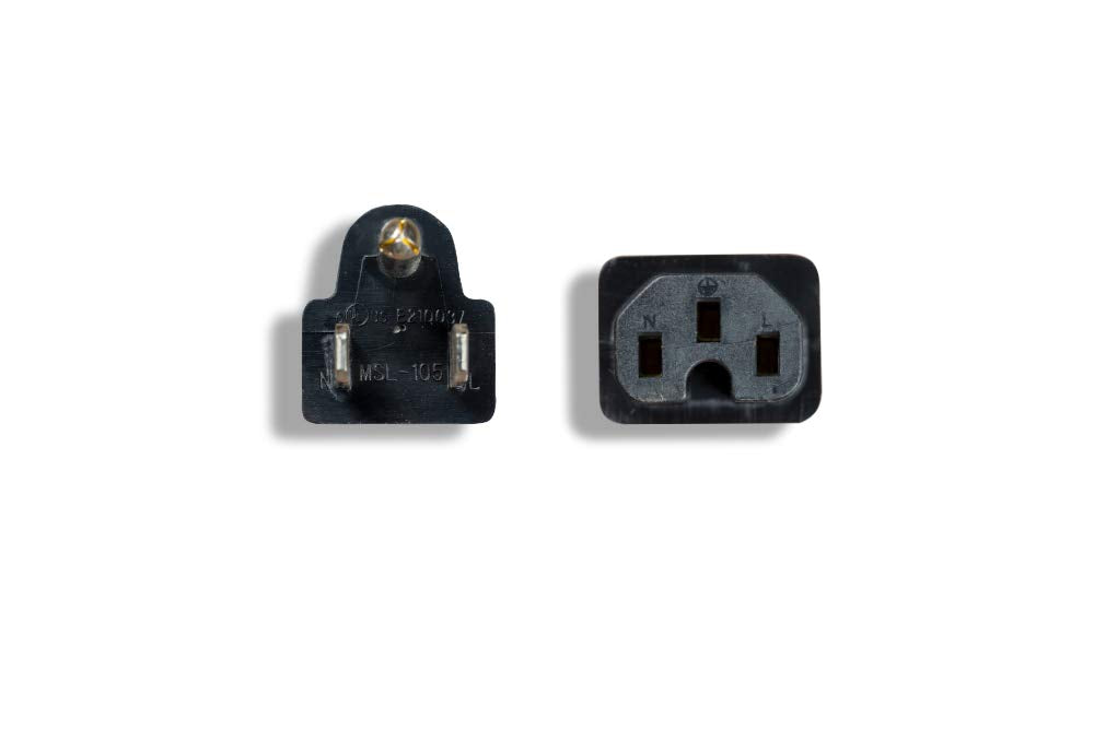 Cablelera North American power cord, 8 feet, durable insulation for reliable connections.