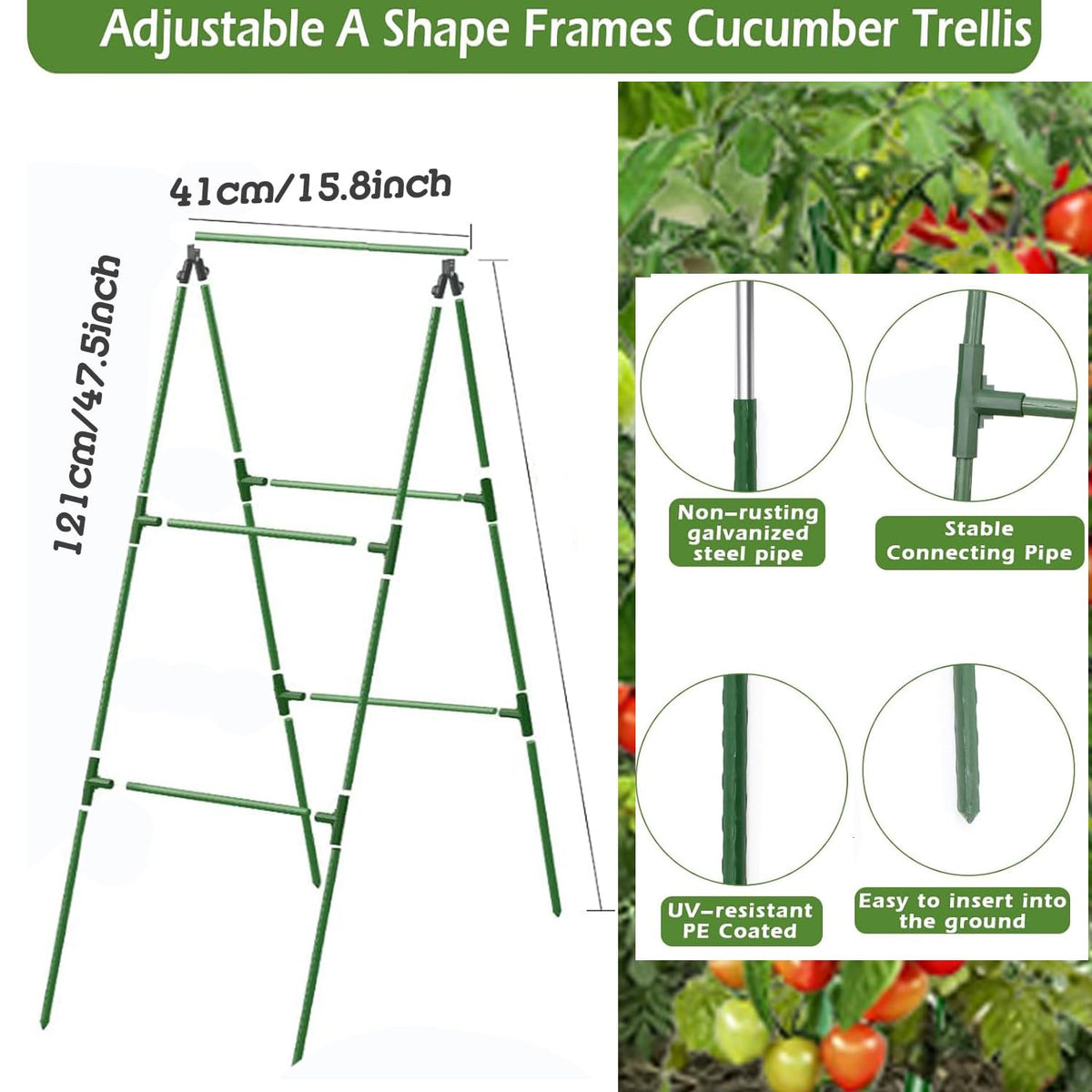 CACERIAWM kit includes stakes, connectors, and bird net for quick setup.