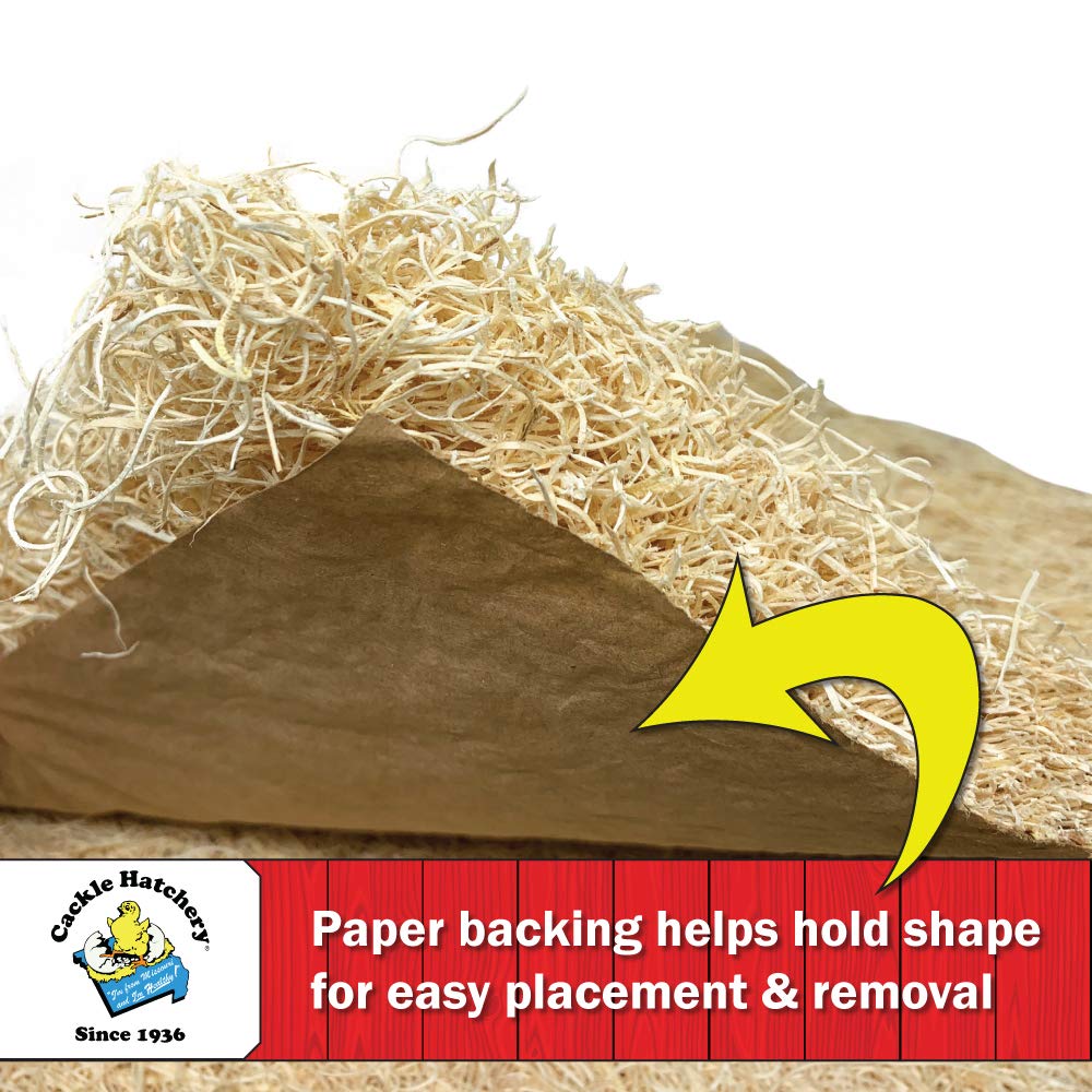 Cackle Hatchery egg-elevating pad aids clean egg collection in nest boxes.