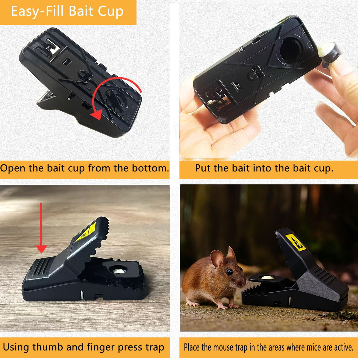CACUTUSGO abs-plastic durable trap resists odors with easy maintenance.
