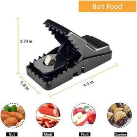 CACUTUSGO mouse trap side view reveals compact, space-saving design for corners.
