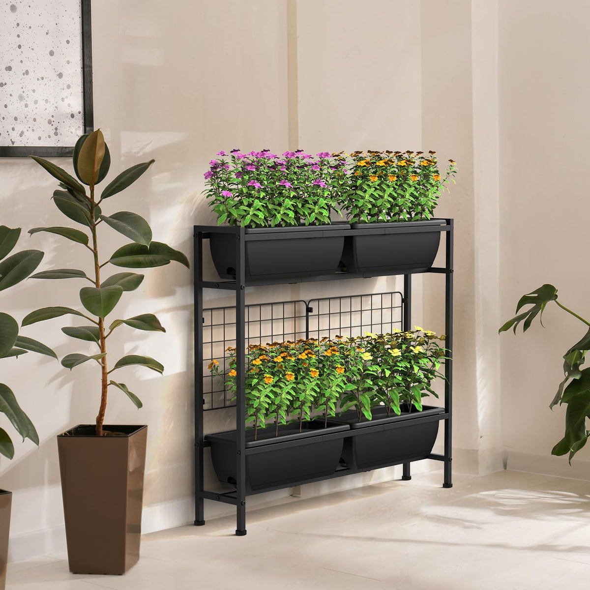 CADUKE outdoor balcony garden ideal for small-space vegetable growing.