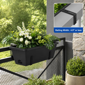 CADUKE planter available in black, green, and red to match any decor.