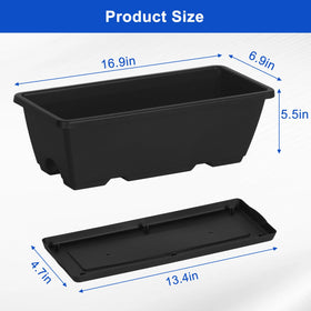 CADUKE large-capacity planter holds flowers, herbs, or vegetables for vibrant displays.