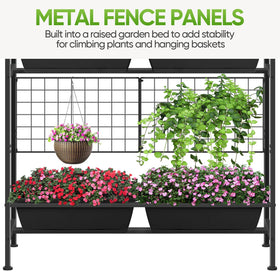 CADUKE raised bed with drainage holes helps prevent overwatering in patios.