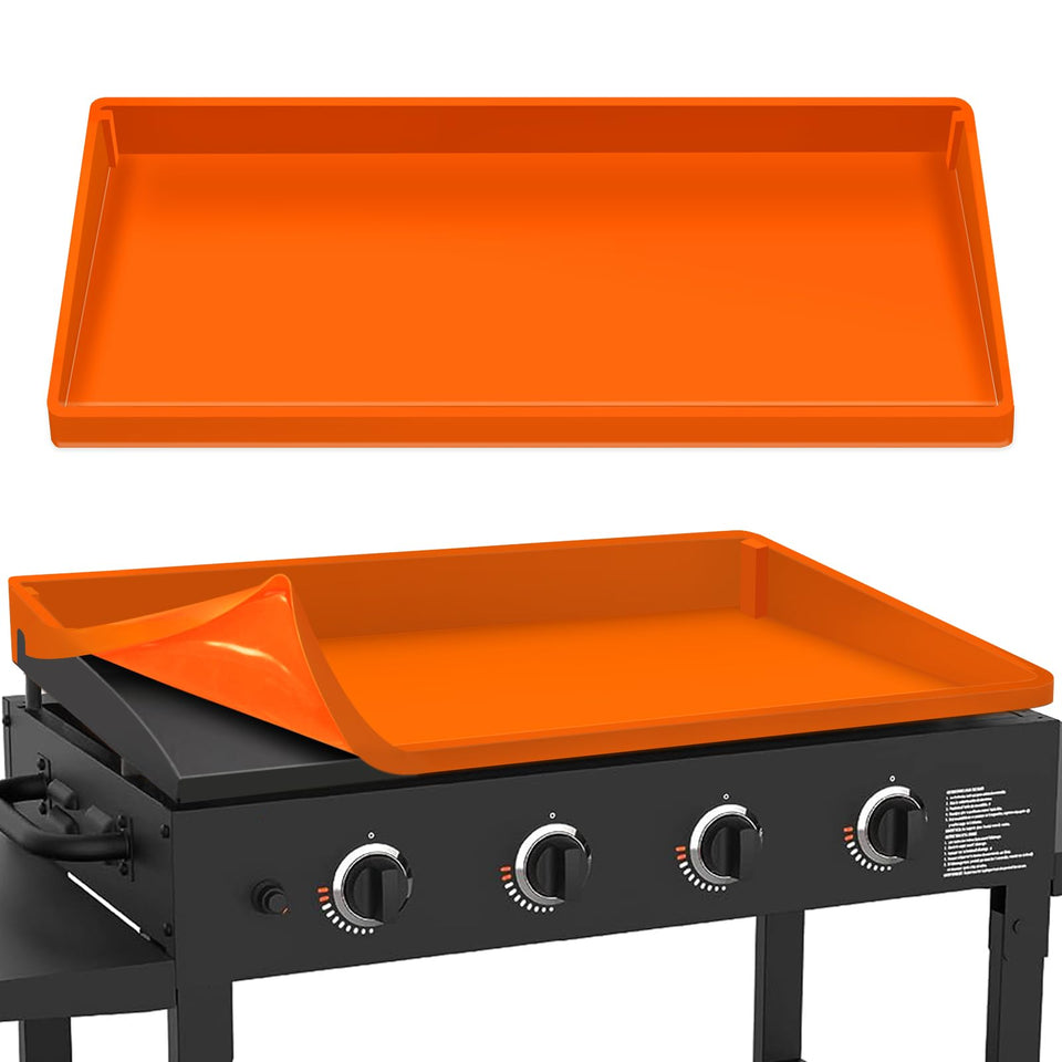Cadyaw 36in griddle mat with full wrap edge protects top and sides