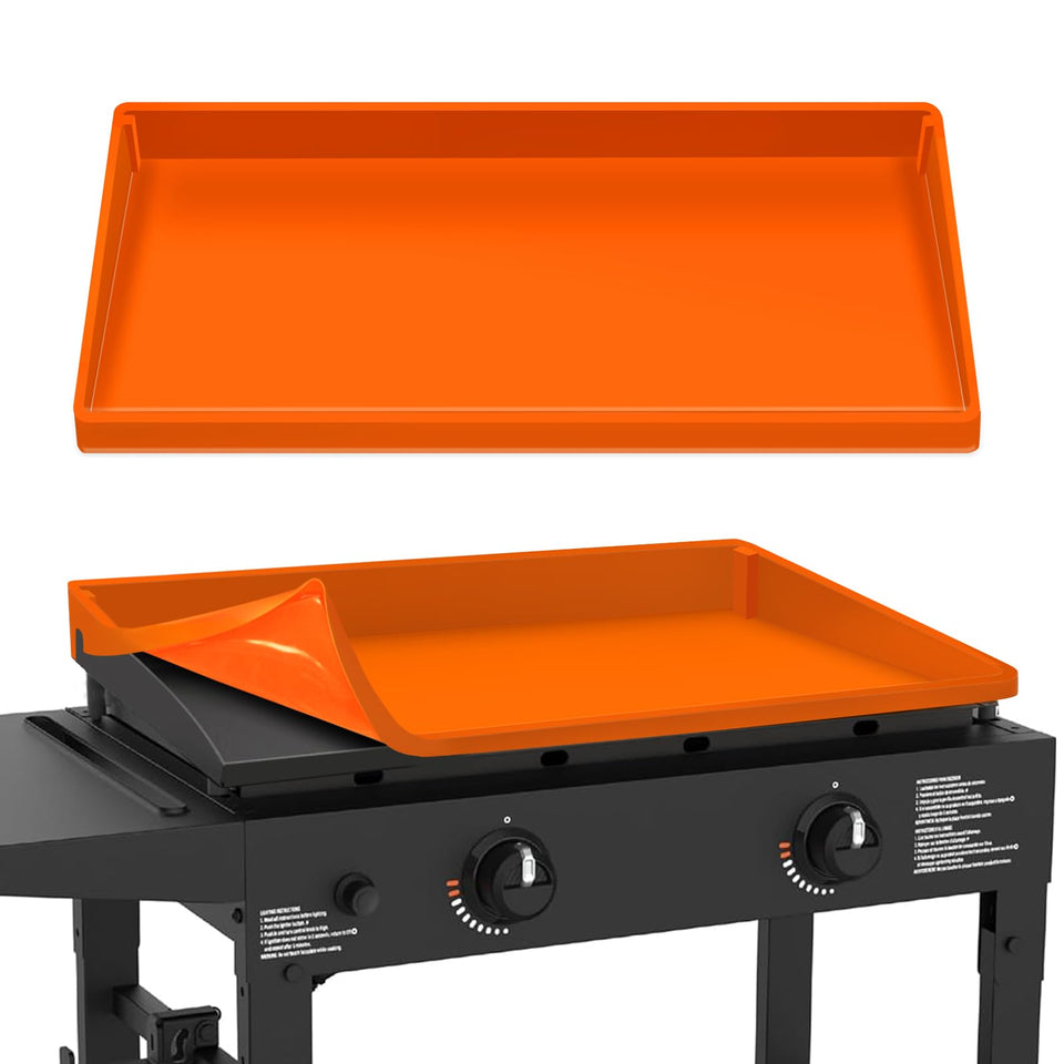 Cadyaw Blackstone 28in griddle mat with full-wrap design protecting surface during storage.
