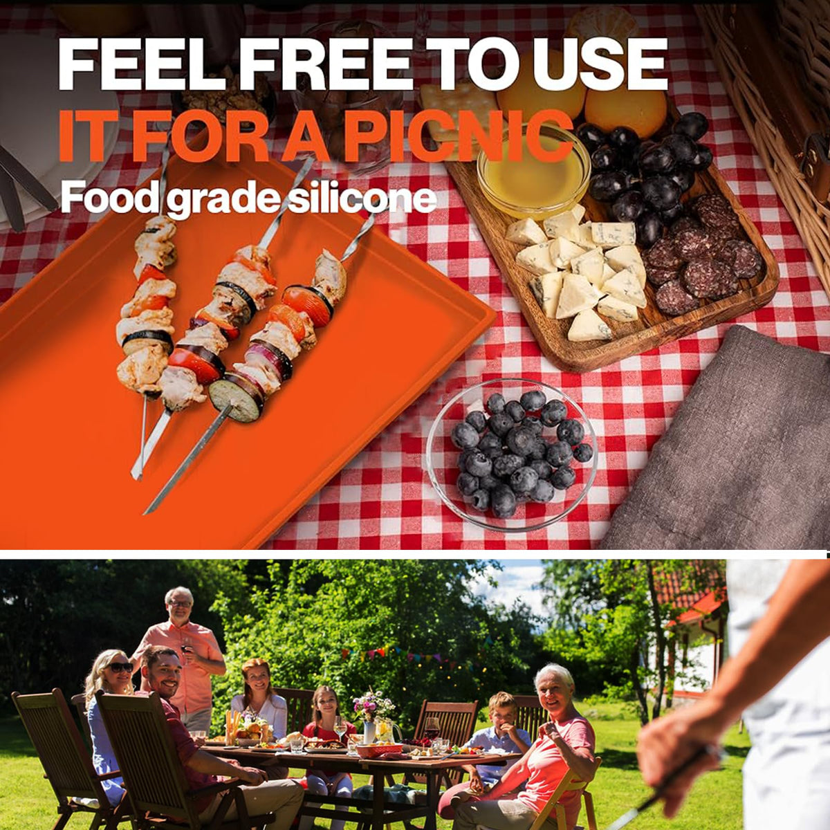 Cadyaw gift-ready griddle mat for outdoor cooking lovers