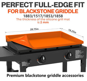 Cadyaw silicone griddle mat offers anti-slip grip for secure placement.