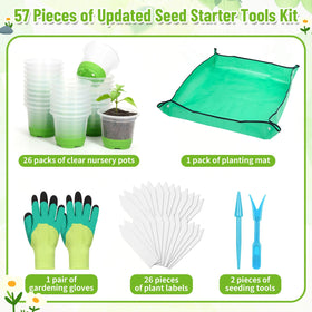 Caffox seedling kit repotting mat to protect surfaces during transplant