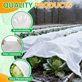 Cahomo frost cloth in greenhouse protects crops and minimizes heat loss